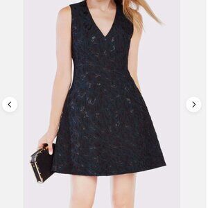 BCBG MaxAzria Hannelli Forest Green A-line Dress